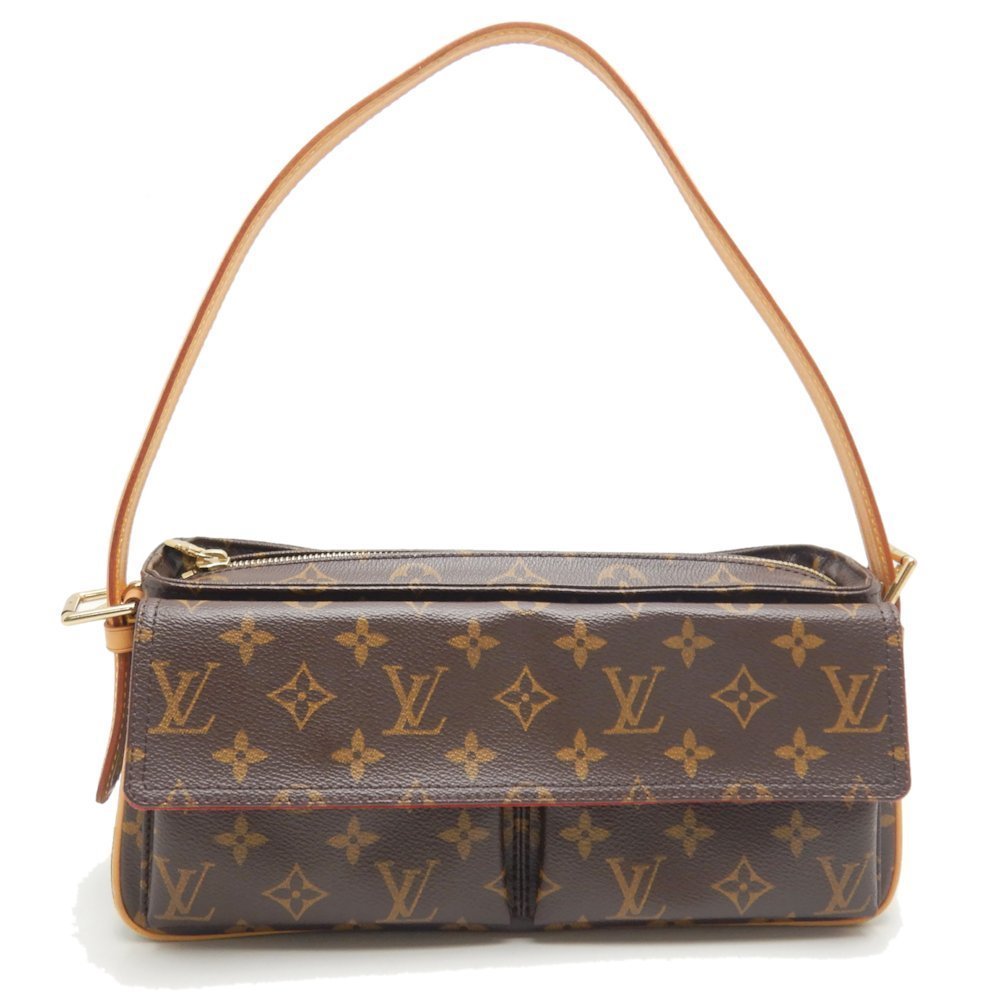 Louis Vuitton Monogram Viva Cite MM Shoulder Bag Brown